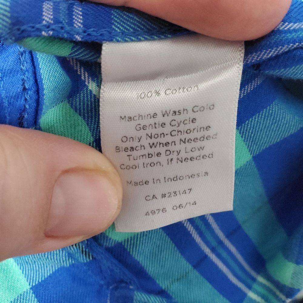 Talbots Size Medium Flannel Button Down - image 4